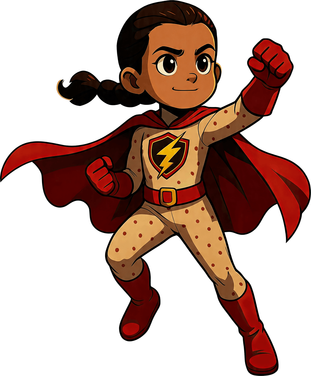 A child as a superhero
